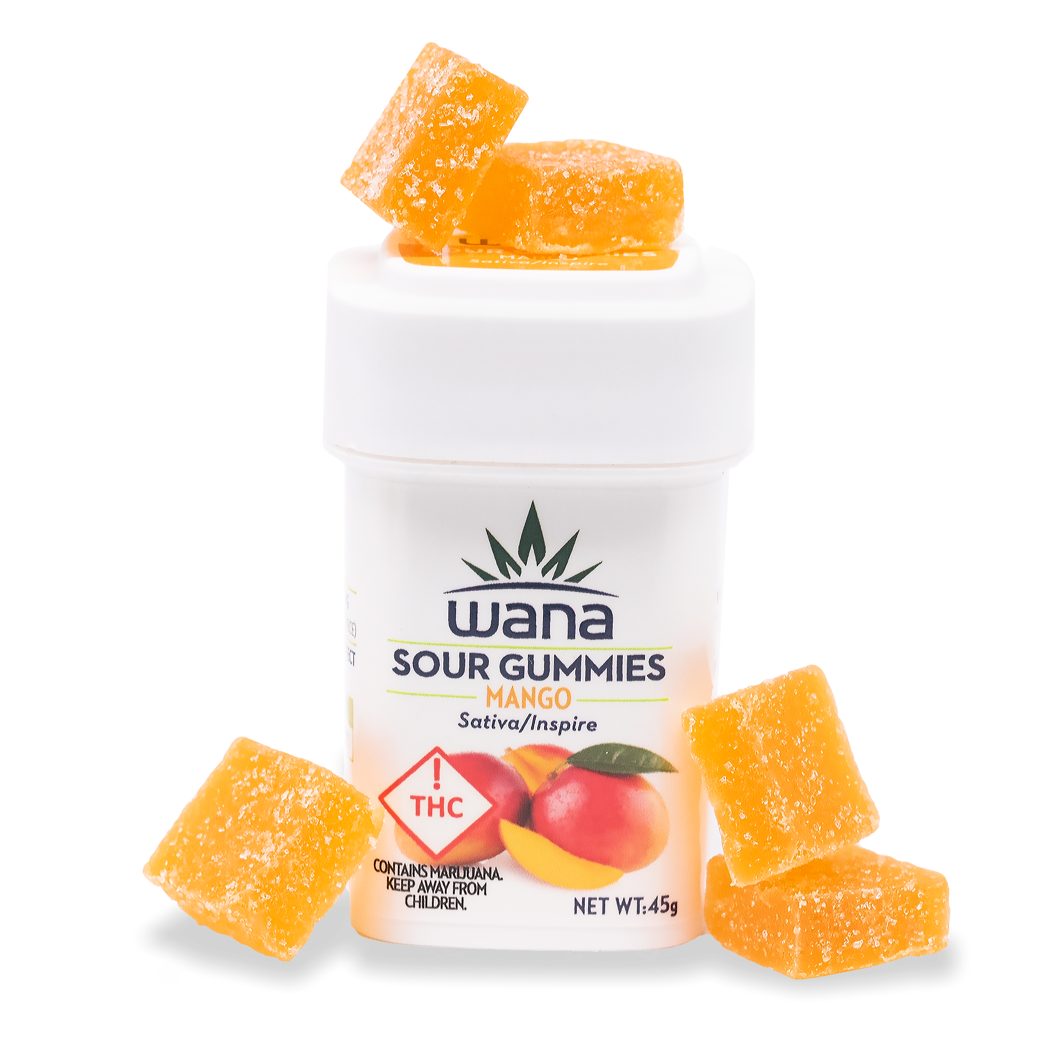Sour Mango Sativa 100 Mg Gummies